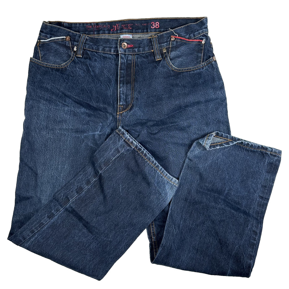 Godwin Jeans Denim Dark Blue Jeans The Standard Men's Size 38 (Fit 36x31)